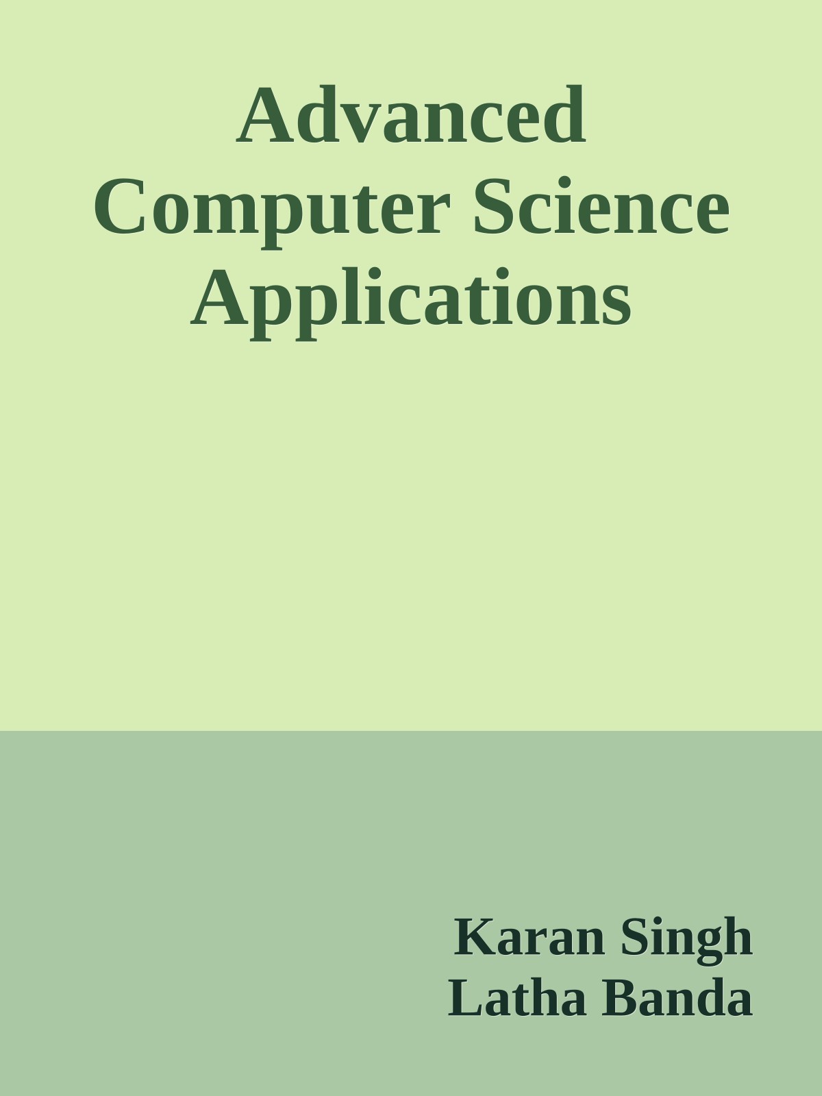 Advanced Computer Science Applications